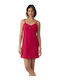 Minerva Summer Cotton Women's Nightgown Cherry Floral