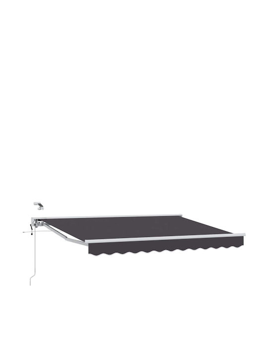 vidaXL Cort Terasă Gri 2.5x2m
