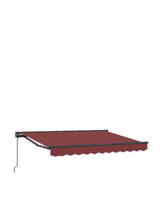 vidaXL Cort Terasă Burgundy 3x2m