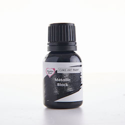 Culoare Alimentară Neagră Metalică 23g Rainbow Dust