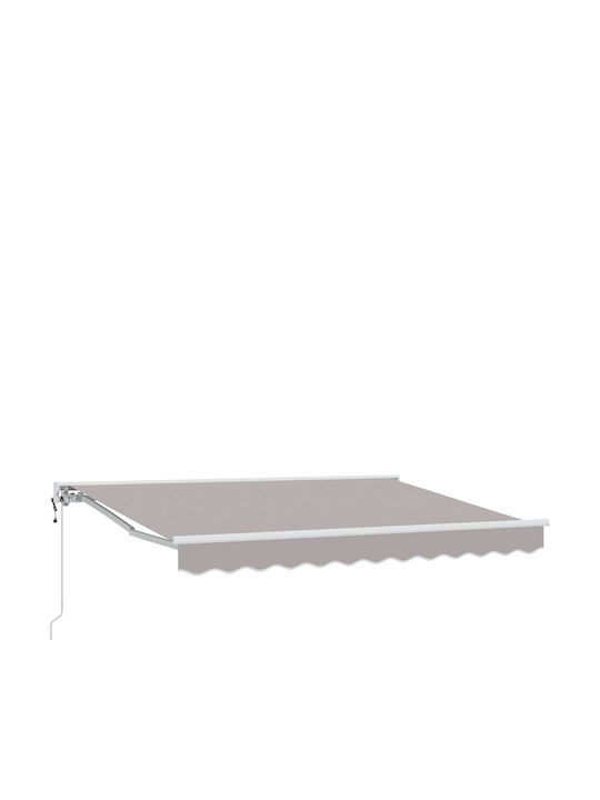 vidaXL Τέντα Βεράντας Γκρι 3x2.5m
