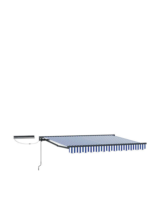 vidaXL Markise Terrasse Blau 3.5x2.5m