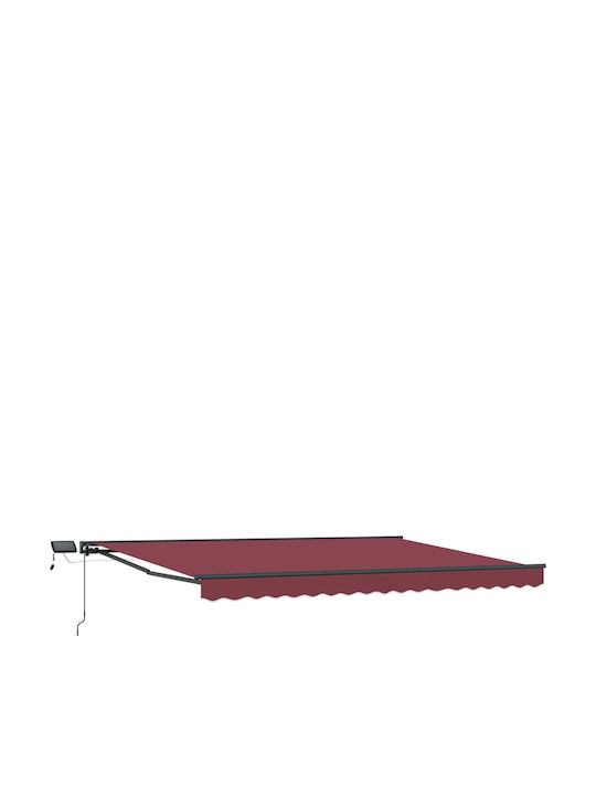 vidaXL Pavillon Terrasse Burgundisch 5x3m
