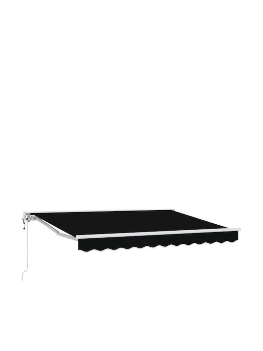 vidaXL Τέντα Βεράντας Μαύρη 3x2.5m