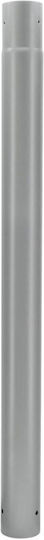 Extension Lighting Pole Mast Ø 60mm 1m Gray Bemko