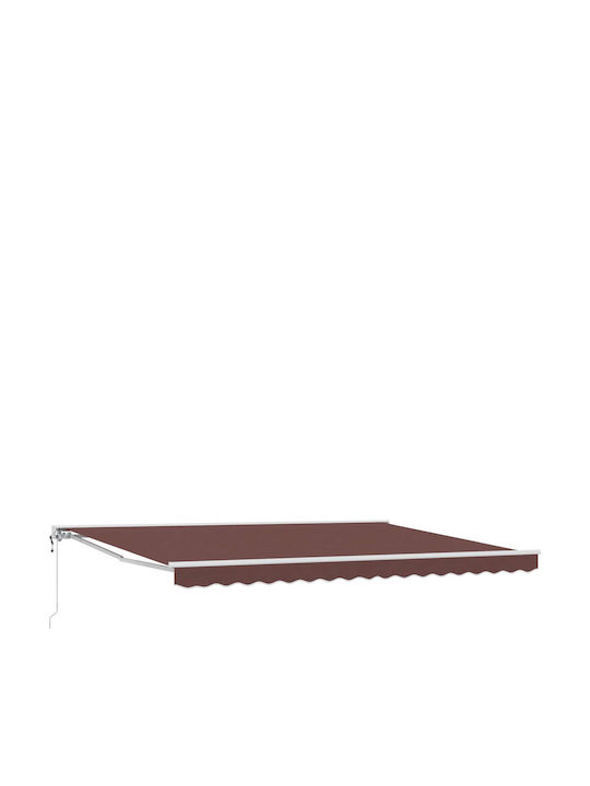 vidaXL Markise Terrasse Braun 4x3m