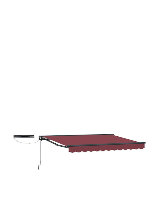 vidaXL Terrasse Zelt Burgundisch 3.5x2.5m