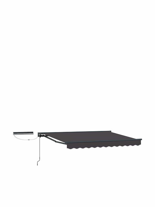 vidaXL Τέντα Βεράντας Γκρι 3x2.5m