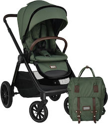 Bebe Stars Mythos Reversible Baby Stroller Suitable for Newborn Forest Green
