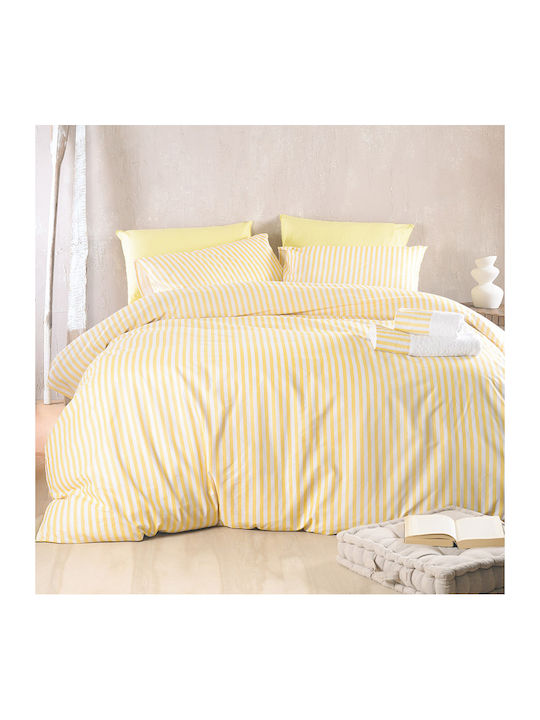 Rythmos Eloise Single Bed Sheet Set 160x260cm Yellow 3pcs