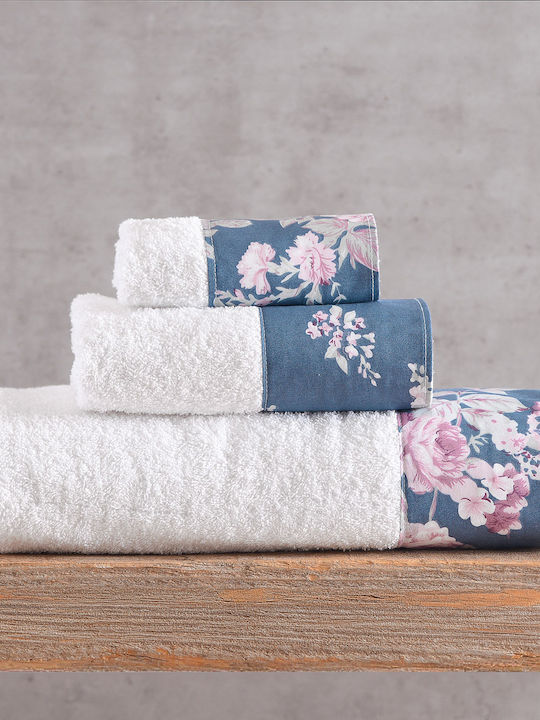 Rythmos Set of Bath Towels 3 pcs Springtime Ecr...