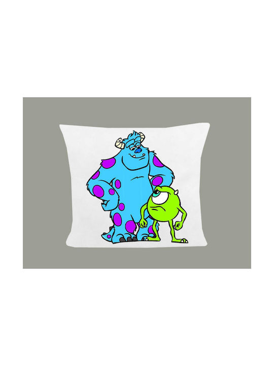 Photoretous Kids Throw Pillow Monsters White 40...