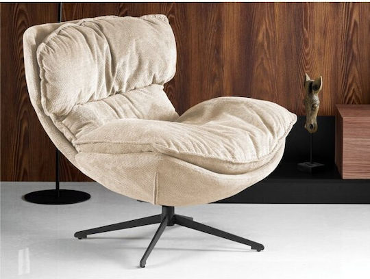 Houston 2107 Drehbarer Sessel Hellbraun 100x90x90cm