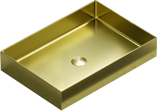 Einbau Badezimmerwaschbecken Porzellan 55x38x10cm Oro