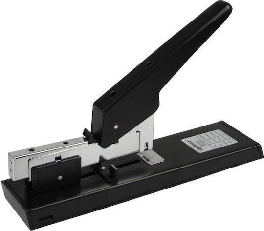 Capsator Metalic Optima Capacitate Mare 100 Foi Capse 23/6 23/13 Optima Hds100 Negru