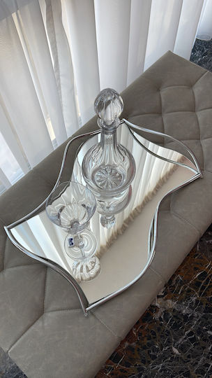 Wedding Tray Made of Silver Crystal