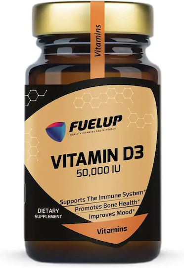 Fuel Up Vitamin D3 for Immune Support & Bone Health 50iu 50 Softgels