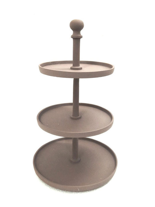 InTheBox Μεταλλική Εταζέρα Ροζ Π21xΜ21xΥ35cm