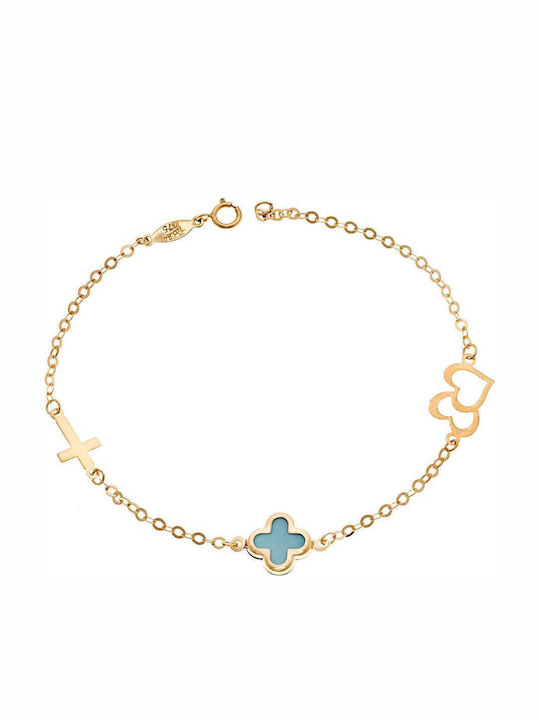 Gold Kinderarmband 9K