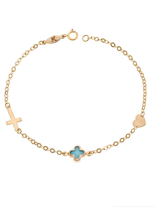 Gold Kinderarmband 9K