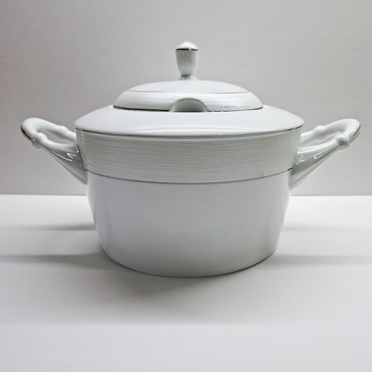 Christinholm Christinholm Suppenterrine aus Porzellan Silber 2500ml 20 Stück