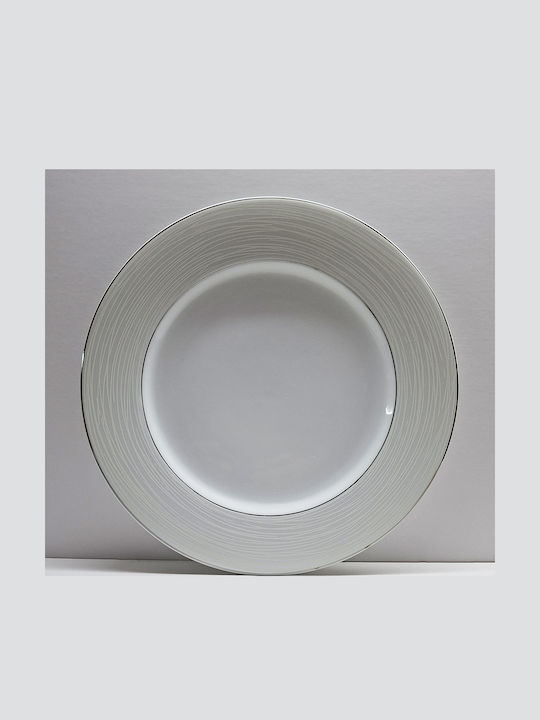 Christinholm Πιάτο Ρηχό από Πορσελάνη Ασημί 27cm 20τμχ