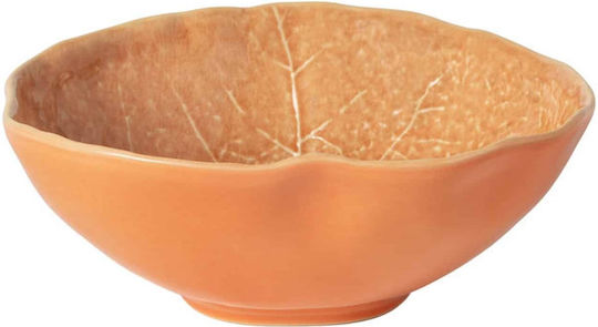 Costa Nova Round Ceramic Serving Bowl Orange