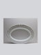 Cryspo Trio Oval Serving Platter Made of White Porcelain
