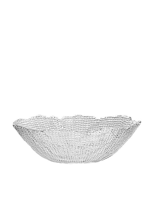Estia Roche Glass Salad Bowl Transparent 27.5x8cm