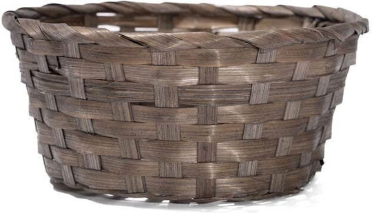 Coș Decorativ Din Bambus Maro 20x9cm