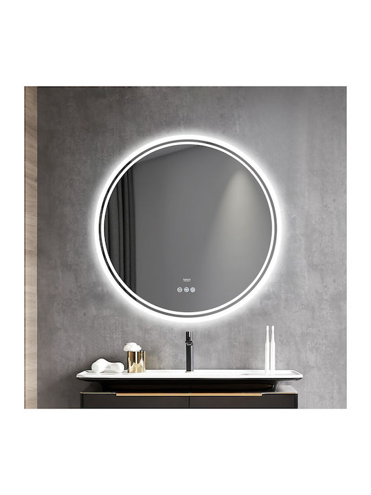 Naron Кръгло Огледало За Баня LED Touch