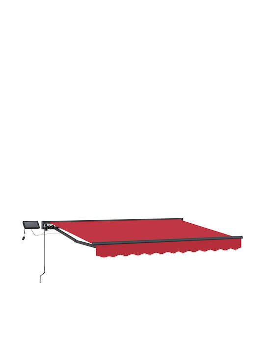 vidaXL Terrasse Zelt mit LEDs Rote 3x2.5m