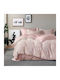 Rythmos Duvet Cover Set 240x260cm Super Double with 2 Pillowcases Pink