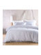 Rythmos Cotton Duvet Cover Set 160x250cm Single with Pillowcase Motiv Light Blue