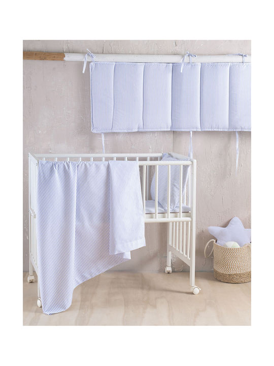 Rythmos Baby Duvet Cover Set with Pillowcase Light Blue 110x160cm