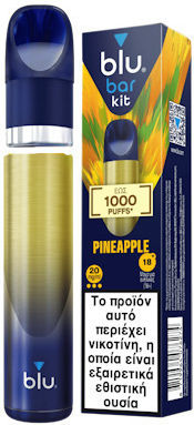 MyBlu Pineapple Pod Kit with Integrated Battery Blue 20 mg