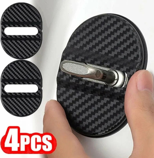 Set Ornamente Încuietoare Uși Carbon Negru