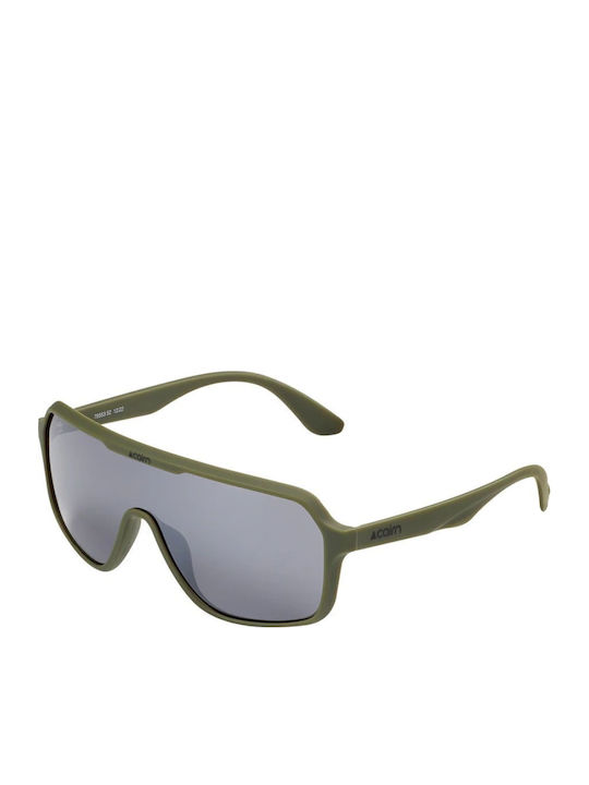 Cairn Unisex Sonnenbrillen mit Grünem Rahmen und Grauen Gläsern FPOWELL-52TU