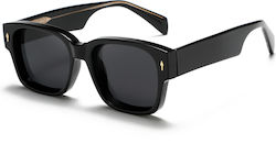 Optosquad Black Sunglasses With Horn-Rimmed Frame Optosquad Black Sunglasses With Horn-Rimmed Frame