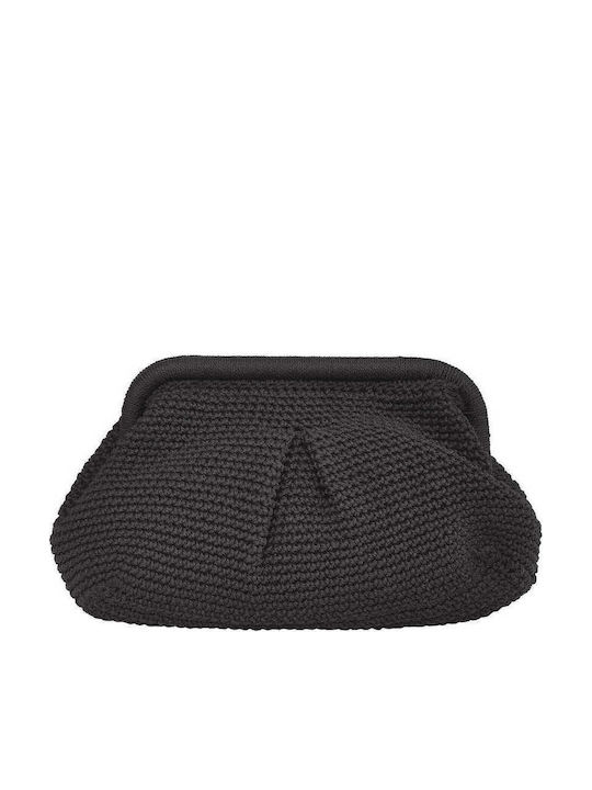 Celestino Γυναικεία Τσάντα Clutch Πλεκτή Μαύρο