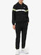 Herren-Sweatpants Set Glänzendes Schwarzes