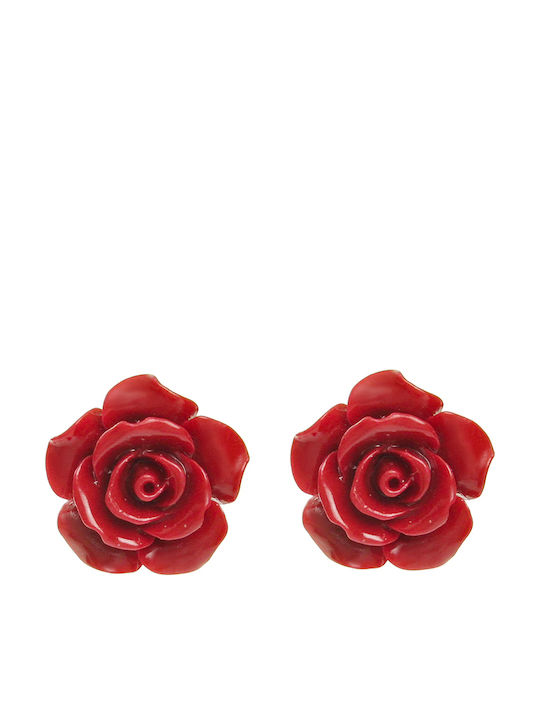 Theodora's Jewellery Ohrringe Stecknadelverschluss aus Silber Rote