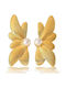 Callajewels Stud Earrings Made of Steel with Pearls