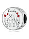 Silver me Charm Family in Silver with Zircon ABR0969