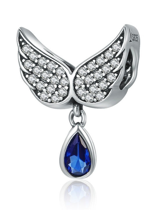 Silver me Hängender Charm mit Steinen aus Silber mit Zirkon Blau ABR0975
