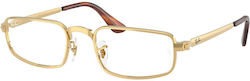 Ray-Ban 3927V 2500 Brillengestelle mit Rezept Farbe Gold Ray-Ban 3927V 2500 Brillengestelle mit Rezept Farbe Gold