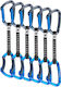 Skylotec Lime Set Ul Climbing Quickdraws 6 Pack 12 Cm Anthracite Electric Blue