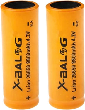 Set 2 Li-ion Batteries Depox 3.4v 4.2v 8800 Mah Rechargeable