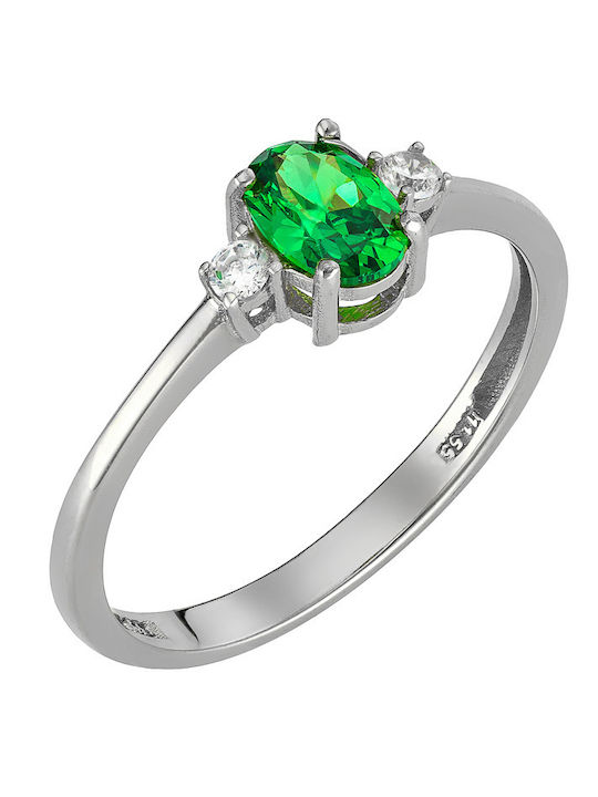 Ioannis Kosmima Women's Ring with Zircon in 14K White Gold