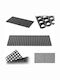 Kadax Non-Slip Rubber Black Doormat 100x50cm Thickness 22mm